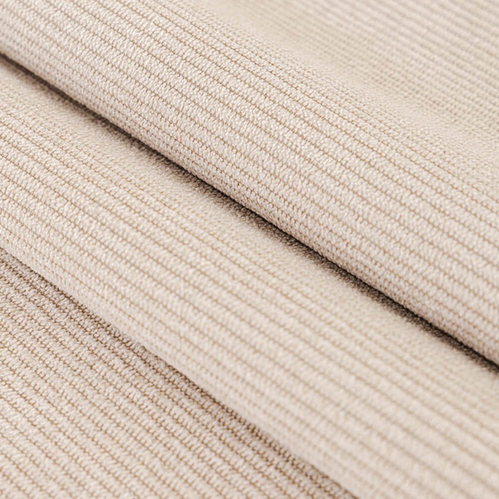 All-Season Waterproof Anti-Scratch Soft Corduroy Couch Cover with Pom-poms