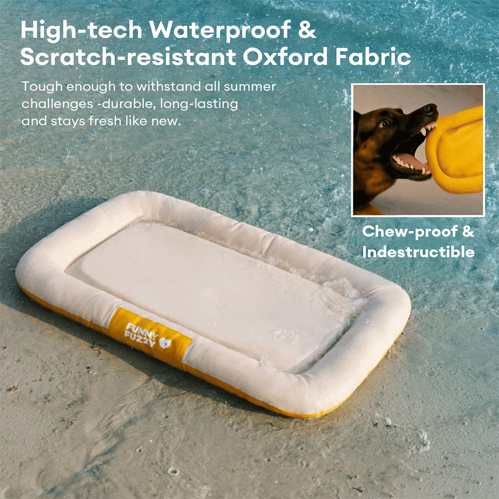 Outdoor Waterproof & Scratch-Resistant Colour-Blocked Orthopaedic Dog Mat - Trek Lounge