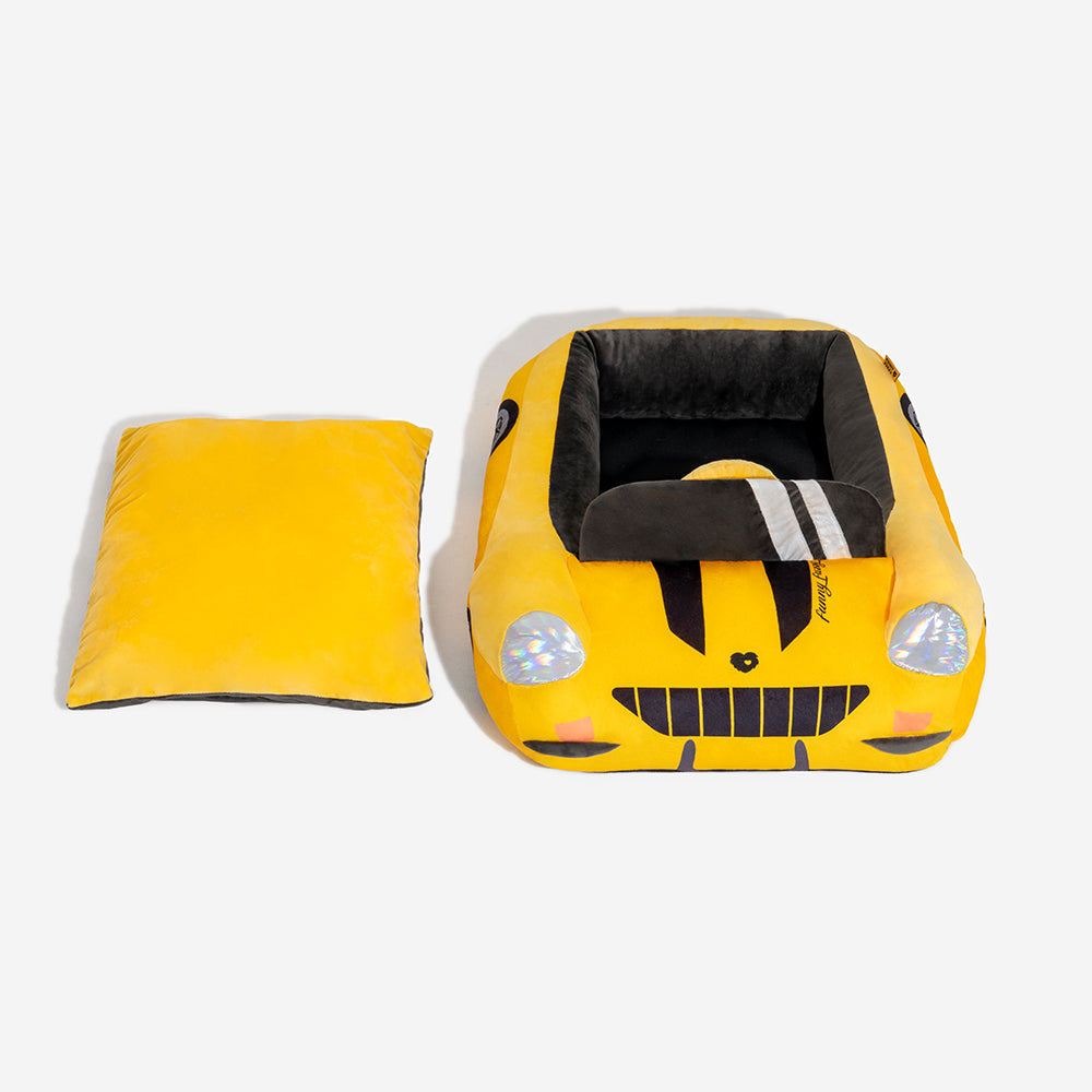 Classic Convertible Race Car Bolster Cat Bed - Fast&Fur
