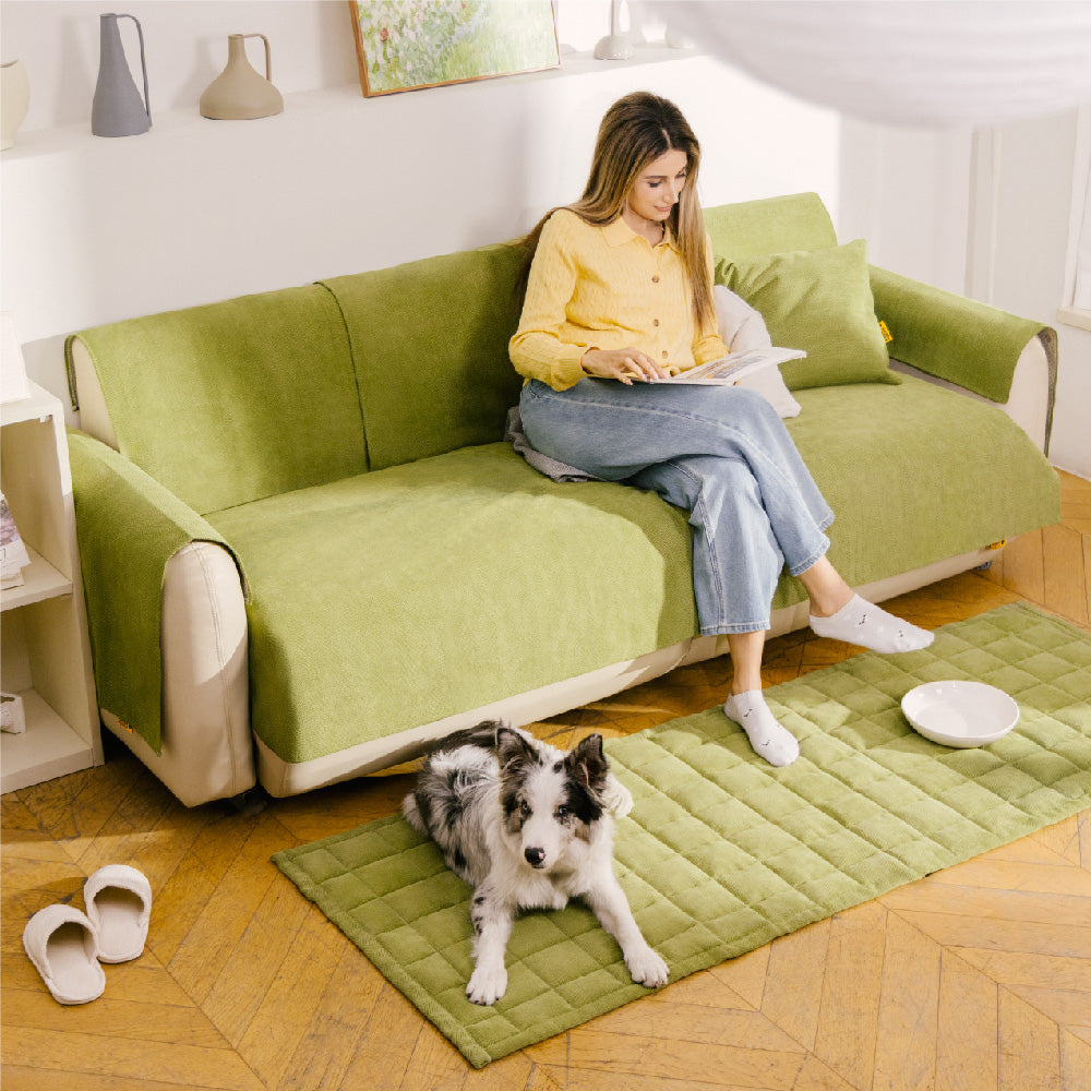 Herringbone Chenille Fabric Waterproof & Antifouling Couch Covers