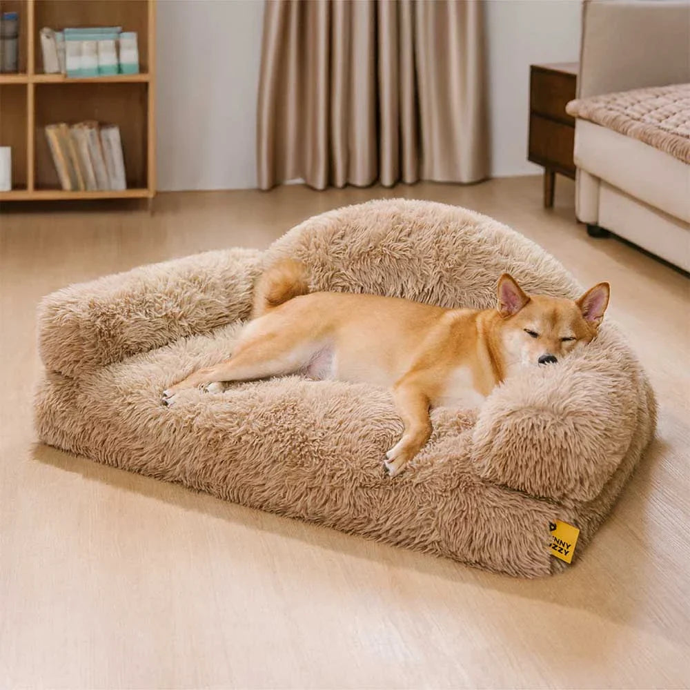 Plush Warm Removable Sponge Orthopedic Dog Sofa Bed - FluffyHaven