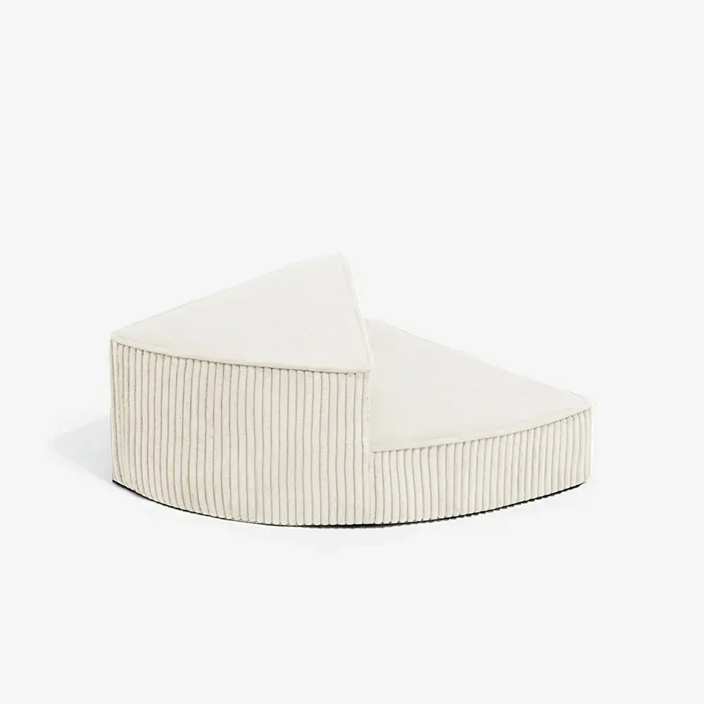 Cozy Corduroy Joint-Friendly Removable Spiral Pet Stairs - CreamyStep