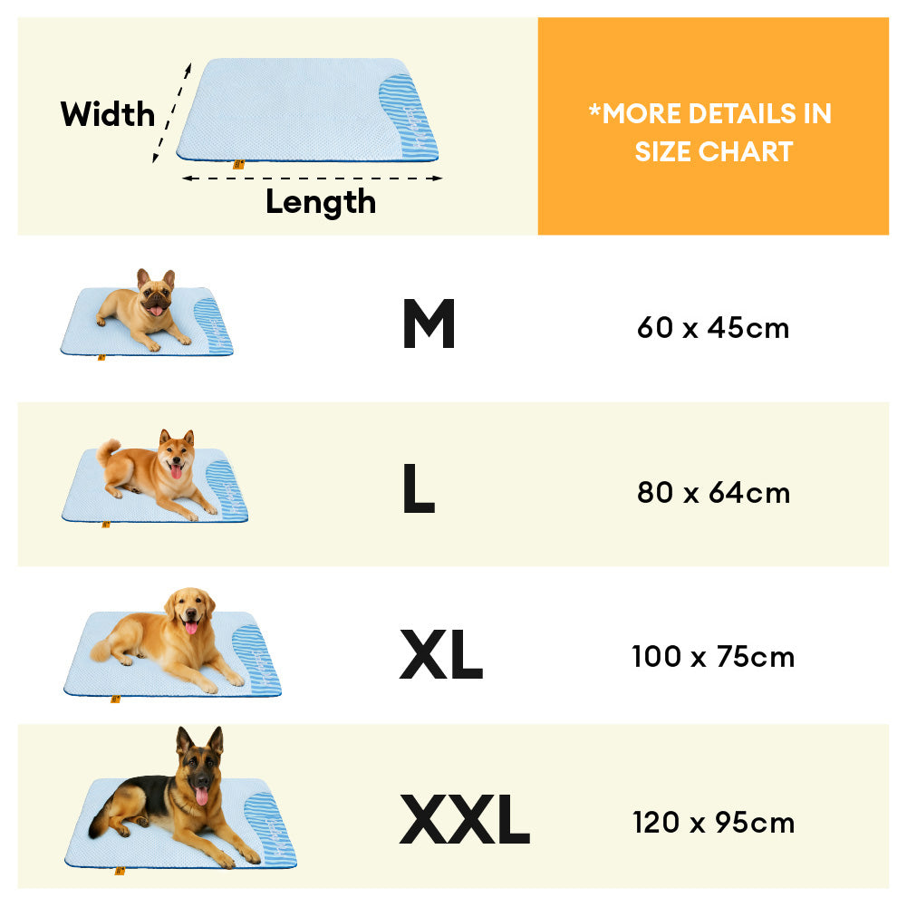 Large Washable Cooling Non-slip Dog Mat - Cooling Nap