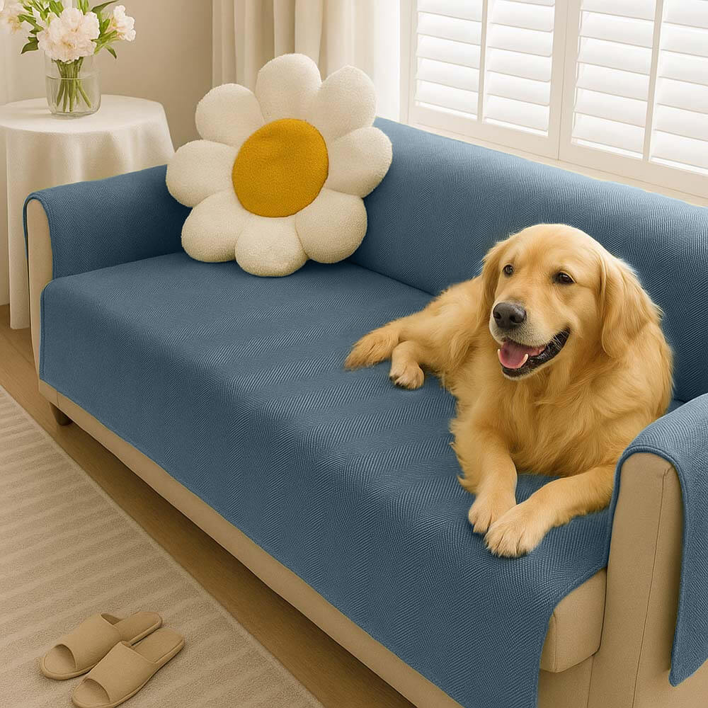 Waterproof Non-Slip Furniture Protector One-Piece Pet Sectional Couch Cover-Slipsafe