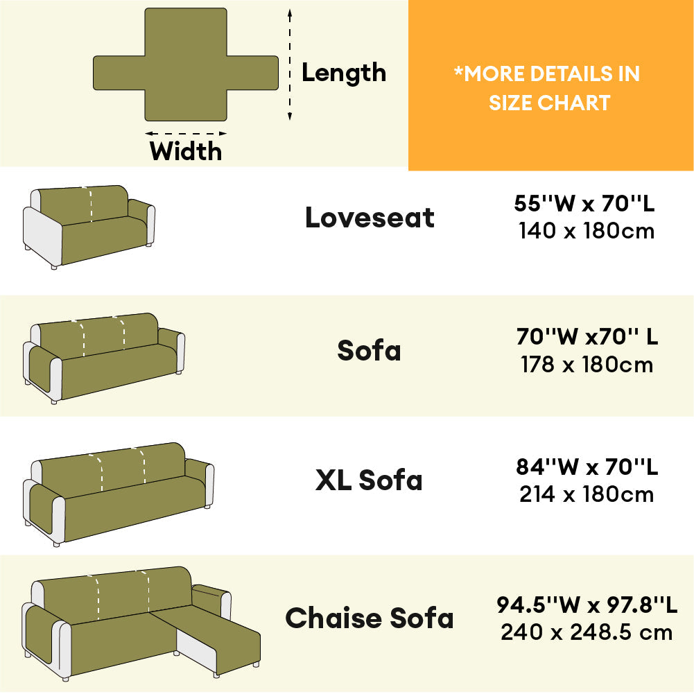 Waterproof Non-Slip Furniture Protector Pet Recliner Sofa Cover-Slipsafe
