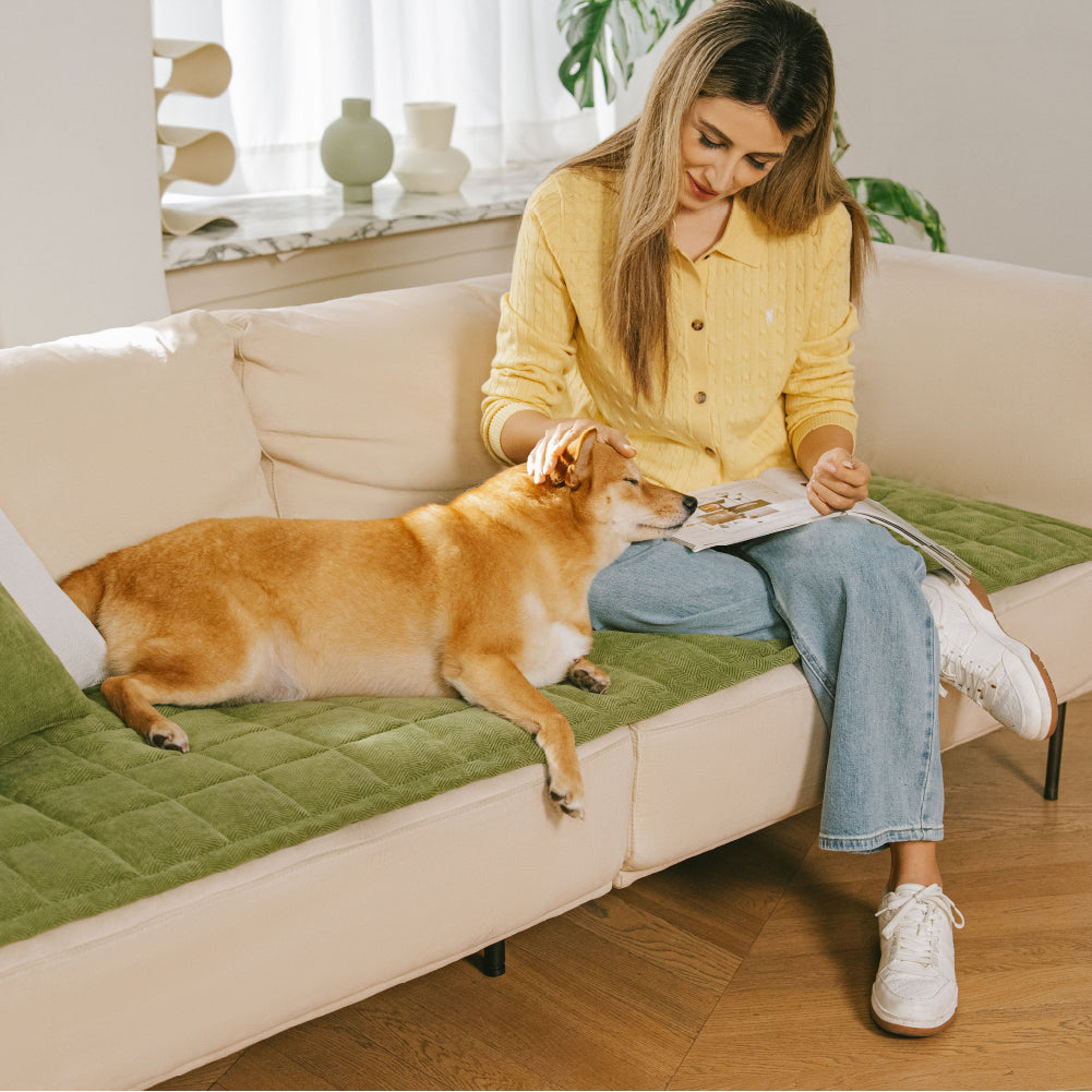 Herringbone Chenille Elegant Breathable Sofa Decoration Non-slip Couch Cover