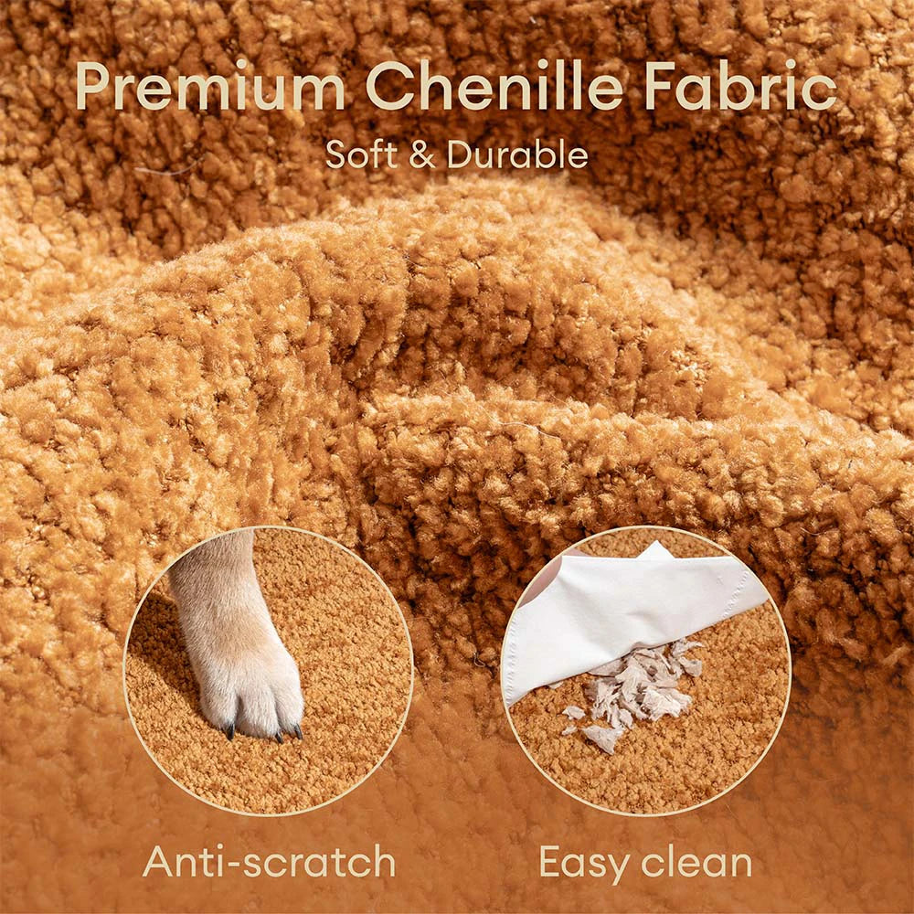 Chenille Durable Scratch-Resistant Foldable Blocks Multi-Level Dog Stairs