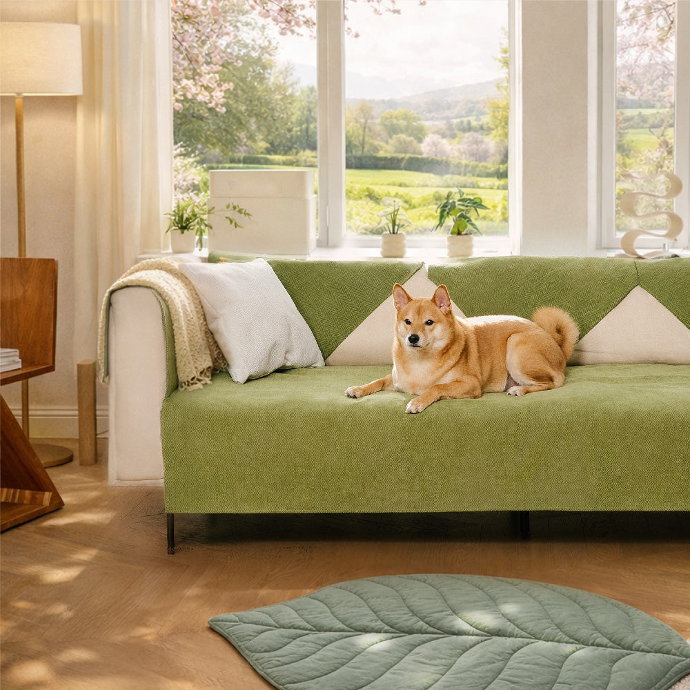 Herringbone Chenille Fabric Waterproof & Antifouling Couch Covers