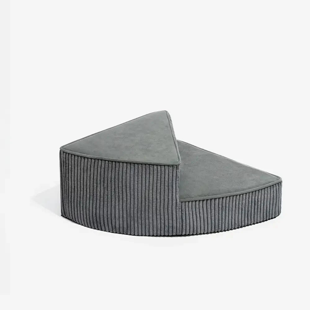 Cozy Corduroy Joint-Friendly Removable Spiral Pet Stairs - CreamyStep