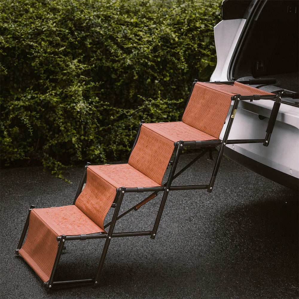 Foldable Dog Stairs for Car with Wide Non-Slip Steps - LuxeNest