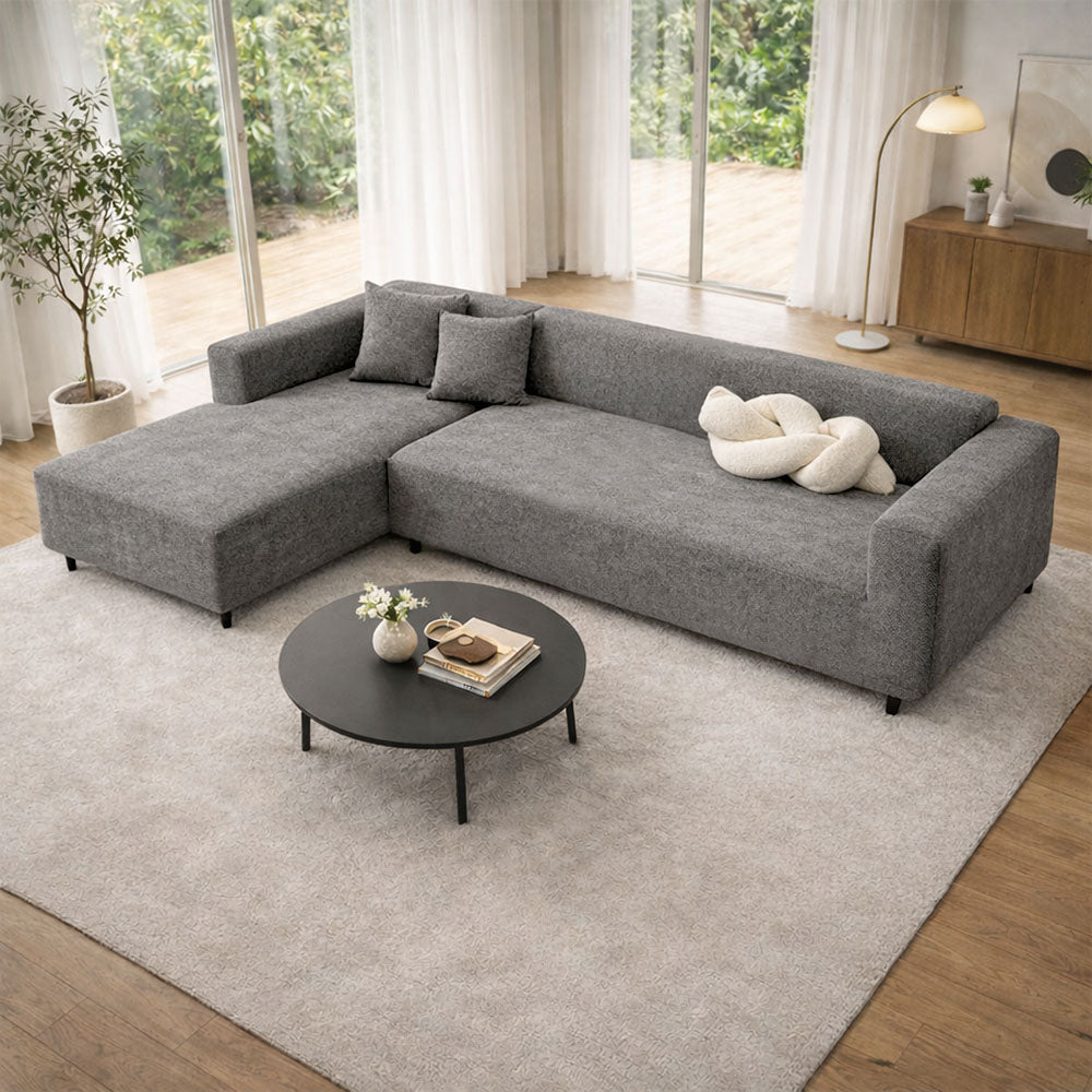 Herringbone Full Coverage Scratch-Resistant Sofa Protection Magic Stretch Sectional Couch Cover
