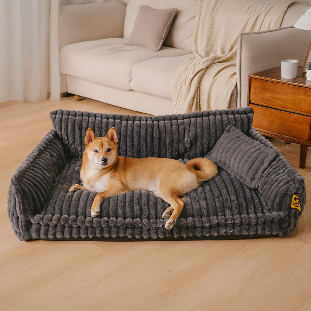 Large Washable Fluffy Orthopedic Soft Dog Pillow Dog Sofa Bed - Home Office