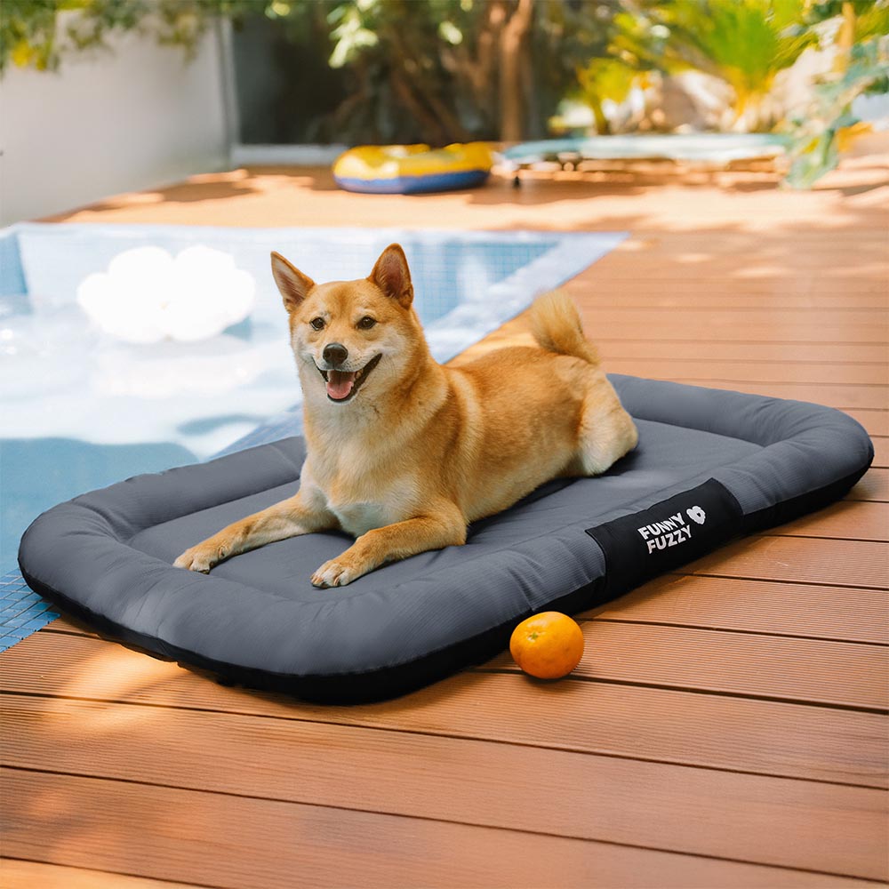 Outdoor Waterproof & Scratch-Resistant Colour-Blocked Orthopaedic Dog Mat - Trek Lounge