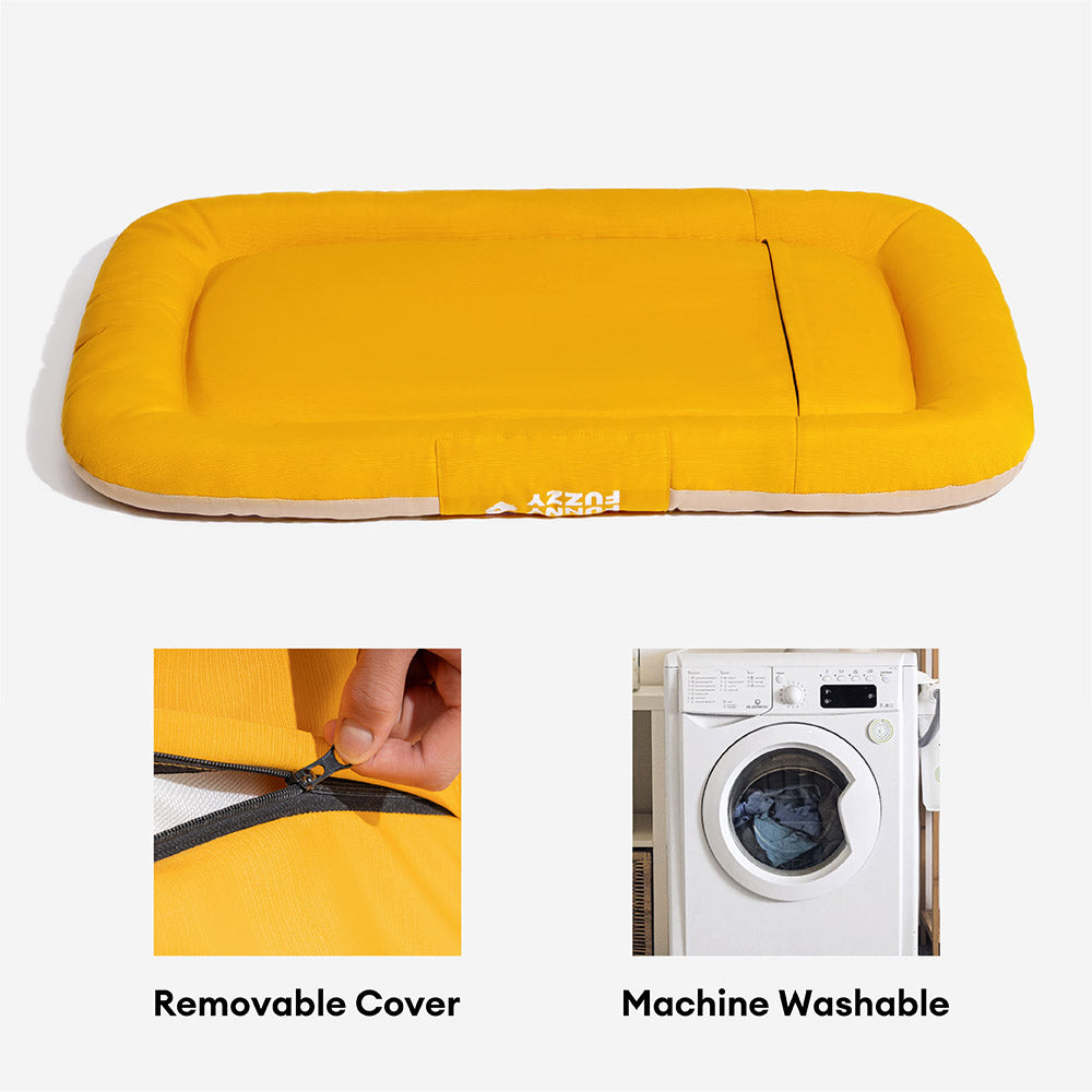 Outdoor Waterproof & Scratch-Resistant Colour-Blocked Orthopaedic Dog Mat - Trek Lounge