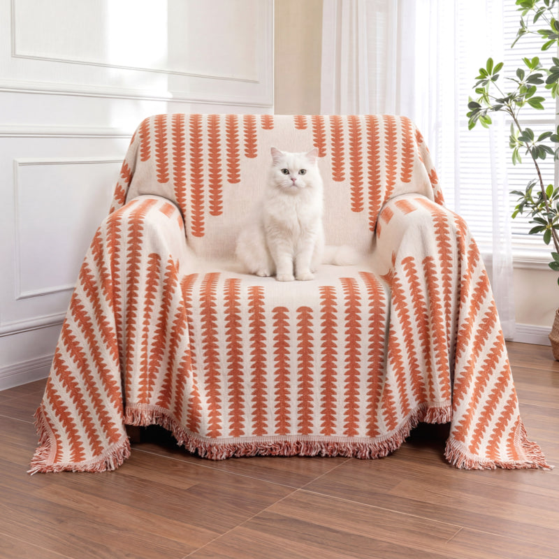 All-seasons Chenille Fabric Double-sided Anti-scratch Home Decoration Recliner Chair Covers