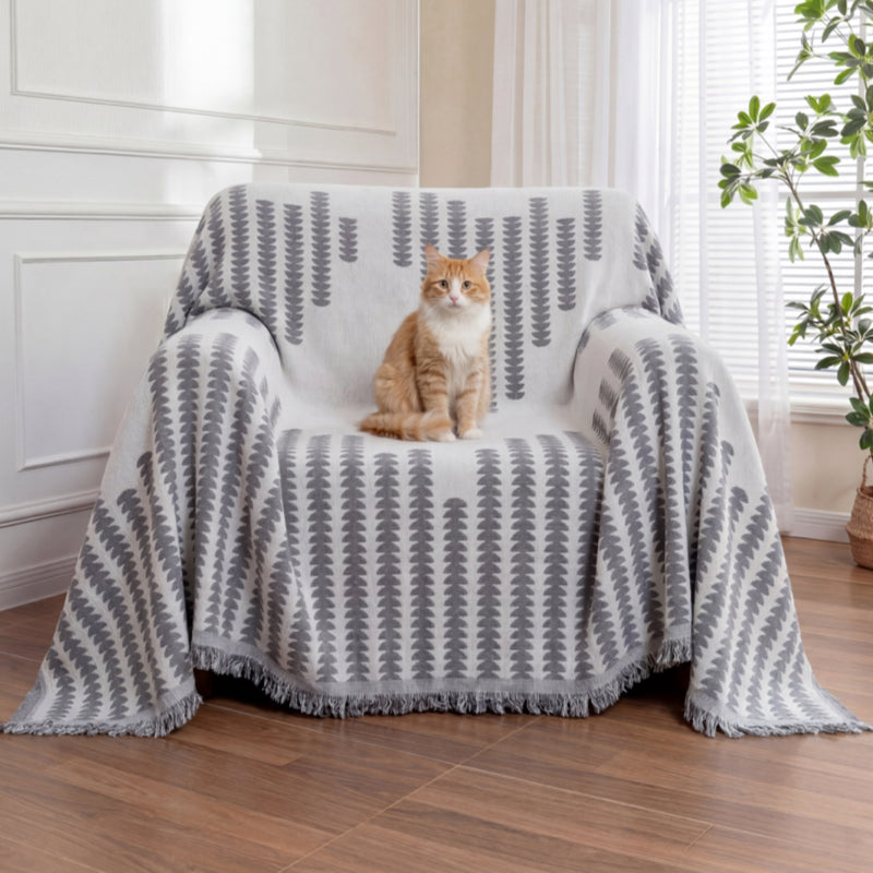 All-seasons Chenille Fabric Double-sided Anti-scratch Home Decoration Recliner Chair Covers