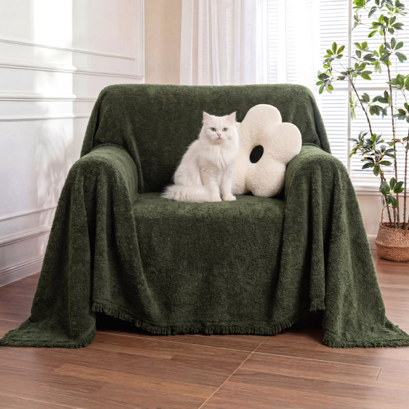 Soft Plush Water-resistant Multi-Purpose Furniture Protection Recliner Chair Covers
