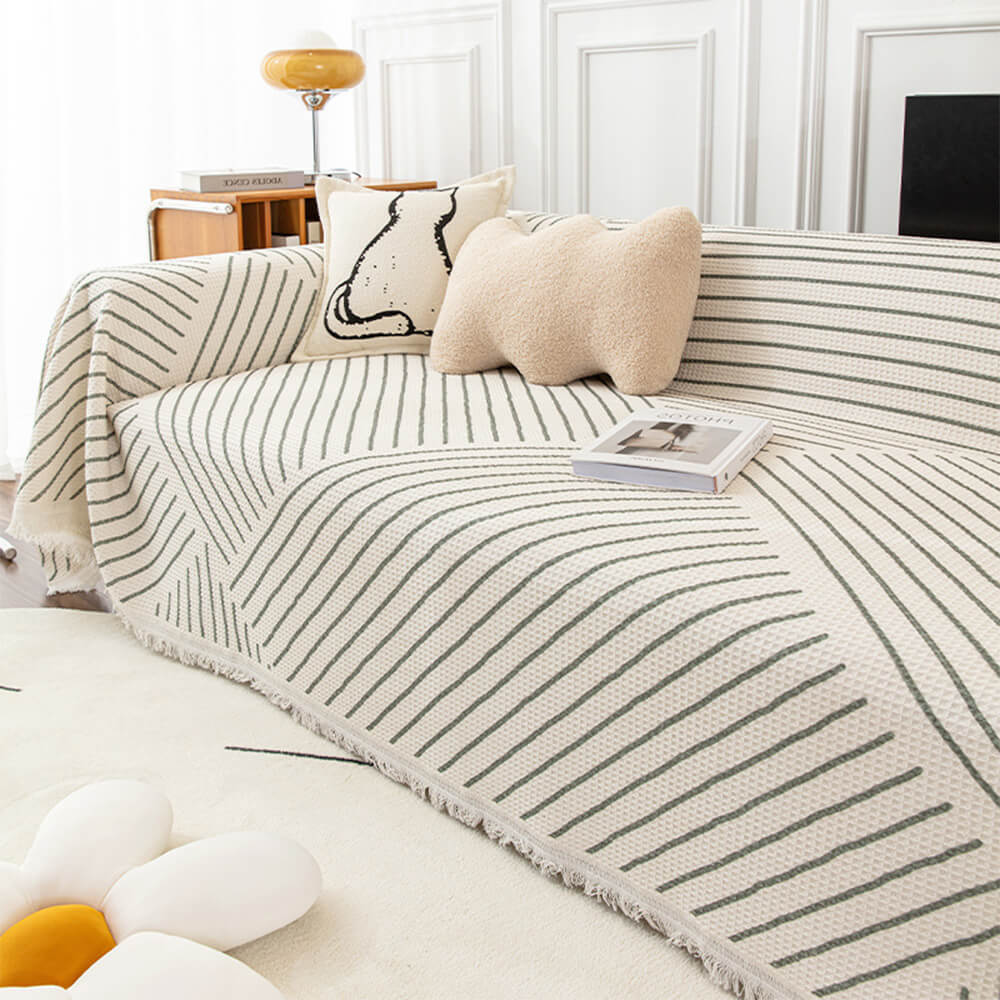 Geometric Pattern Multicolour Couch Cover - Modern Design for a Stylish Home