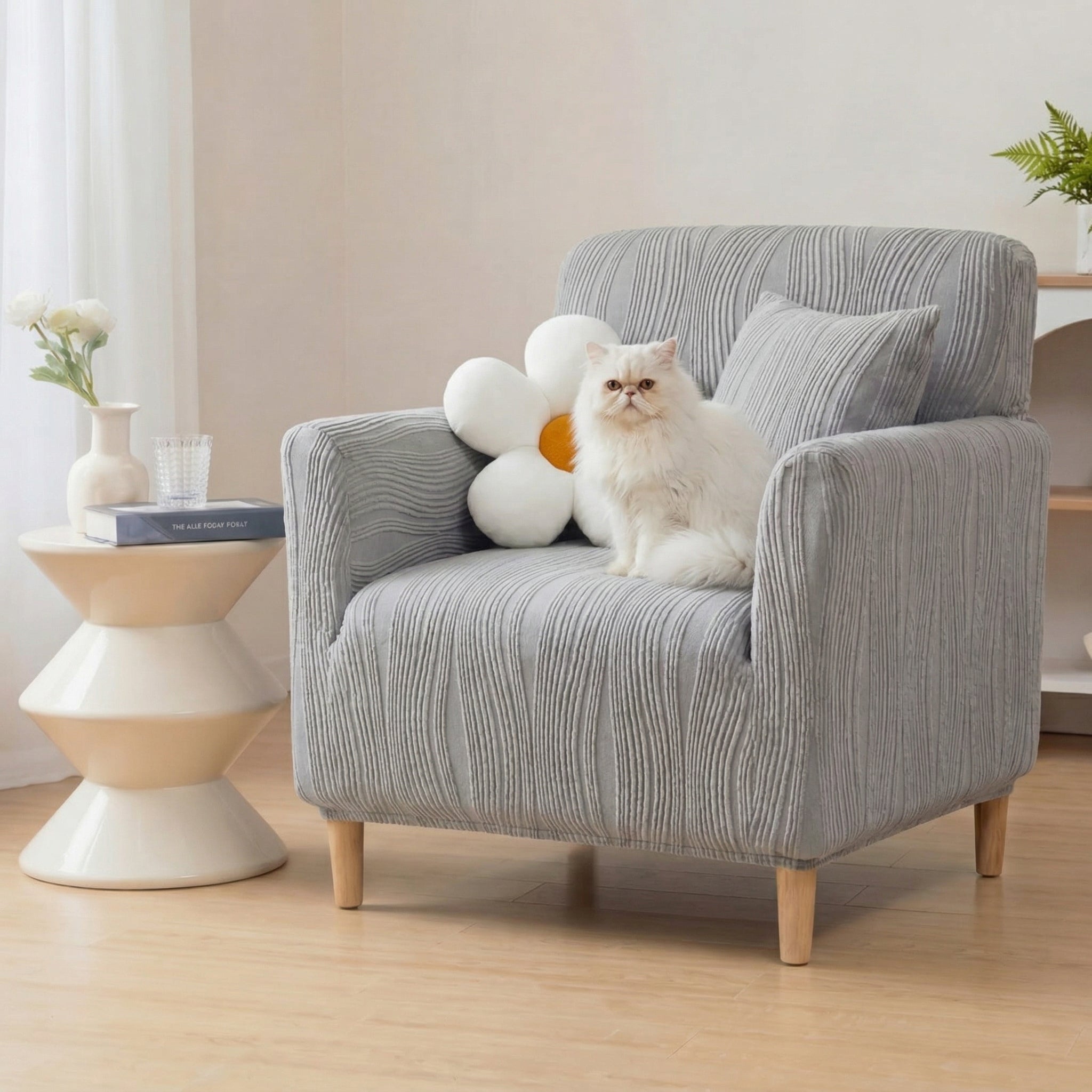 Jacquard Stretch Full-Cover Anti-scratch Recliner Chair Covers