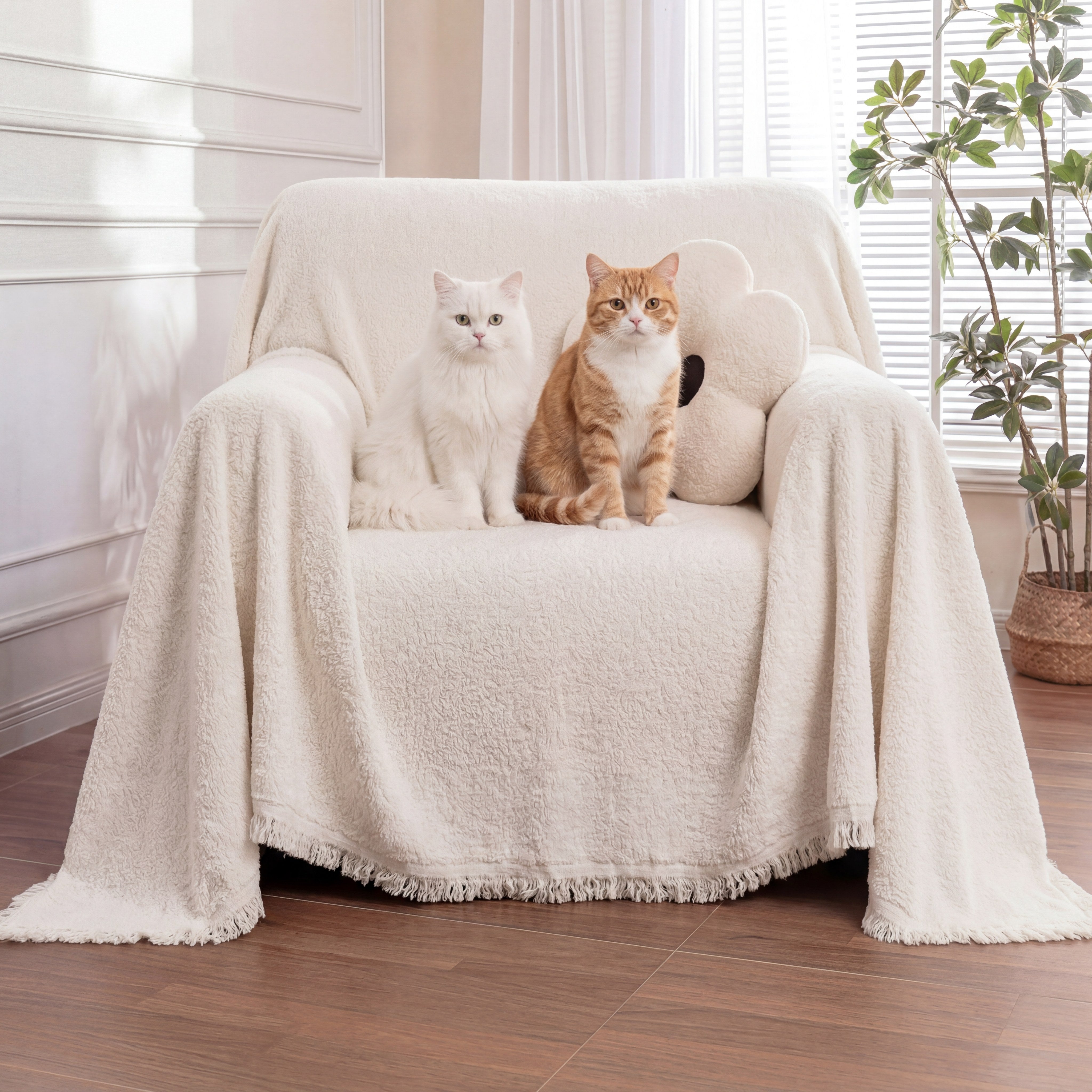 Soft Plush Water-resistant Multi-Purpose Furniture Protection Recliner Chair Covers