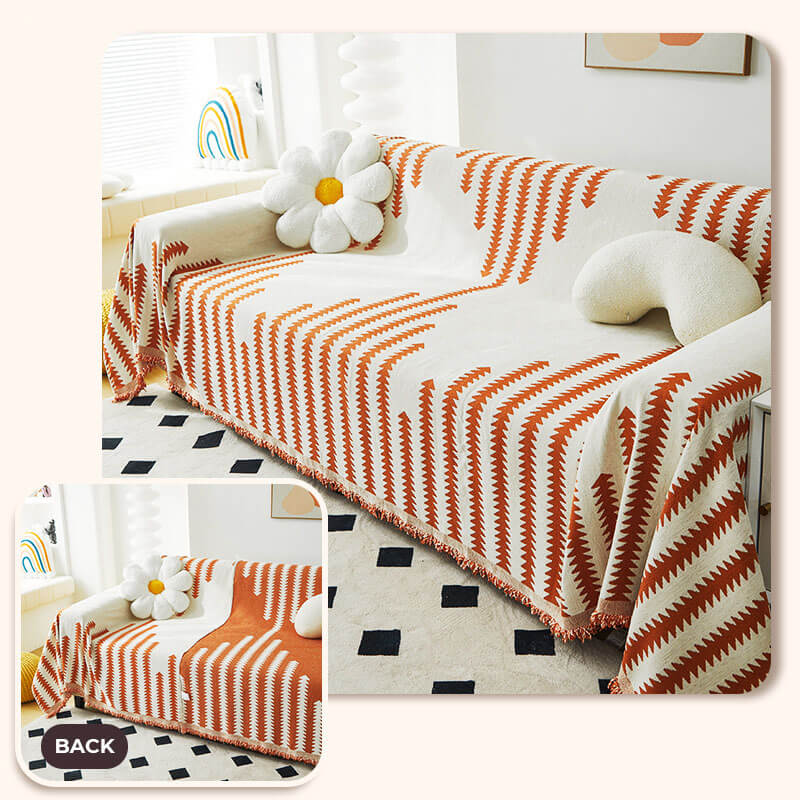 All-seasons Chenille Fabric Double-sided Anti-scratch Home Decoration Recliner Chair Covers
