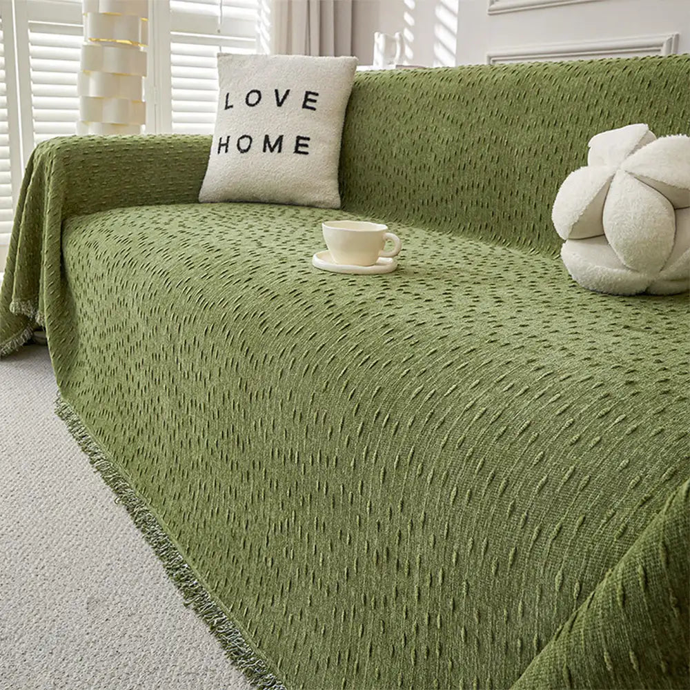 Chenille Jacquard Scratch-Resistant Sofa Protector Couch Cover