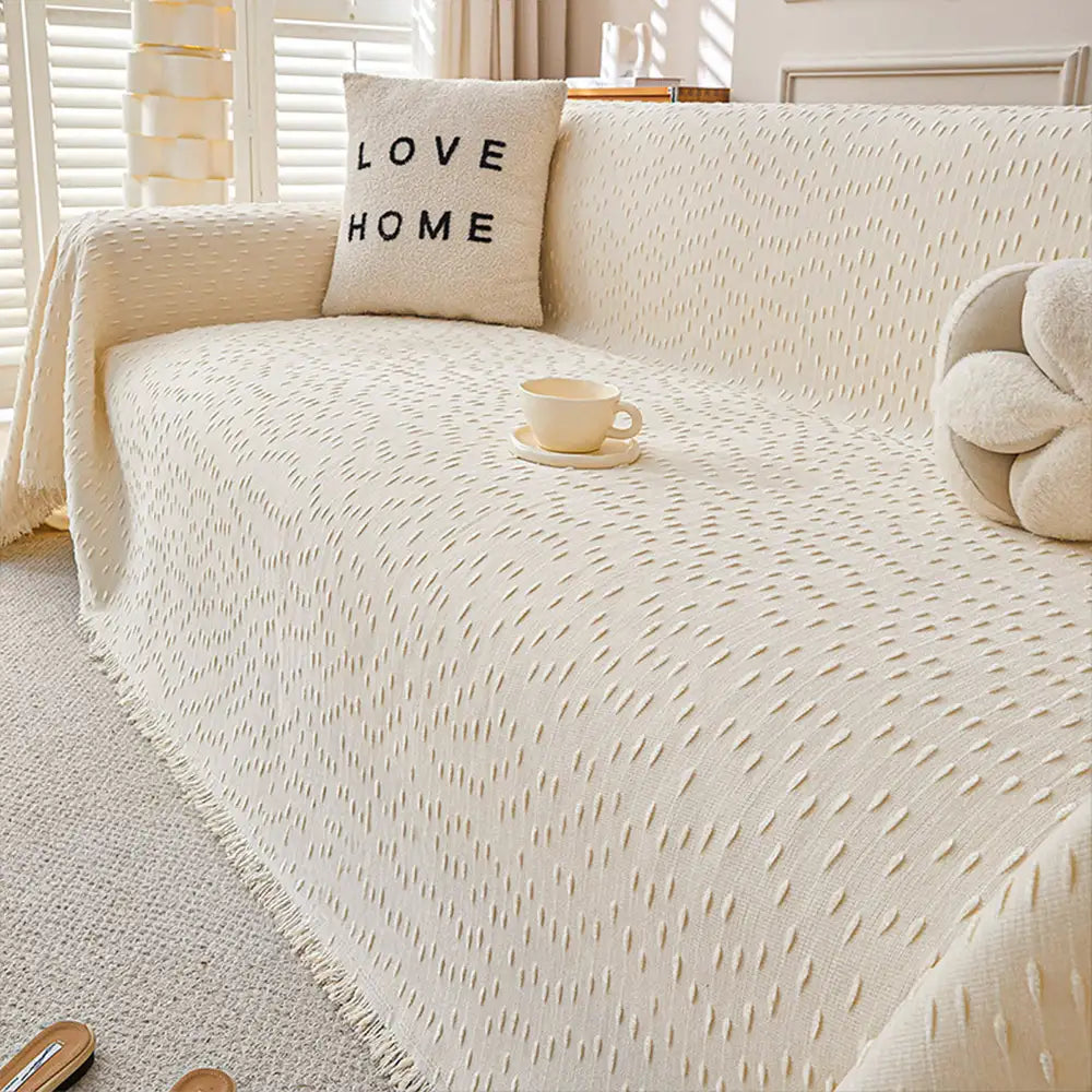 Chenille Jacquard Scratch-Resistant Sofa Protector Couch Cover