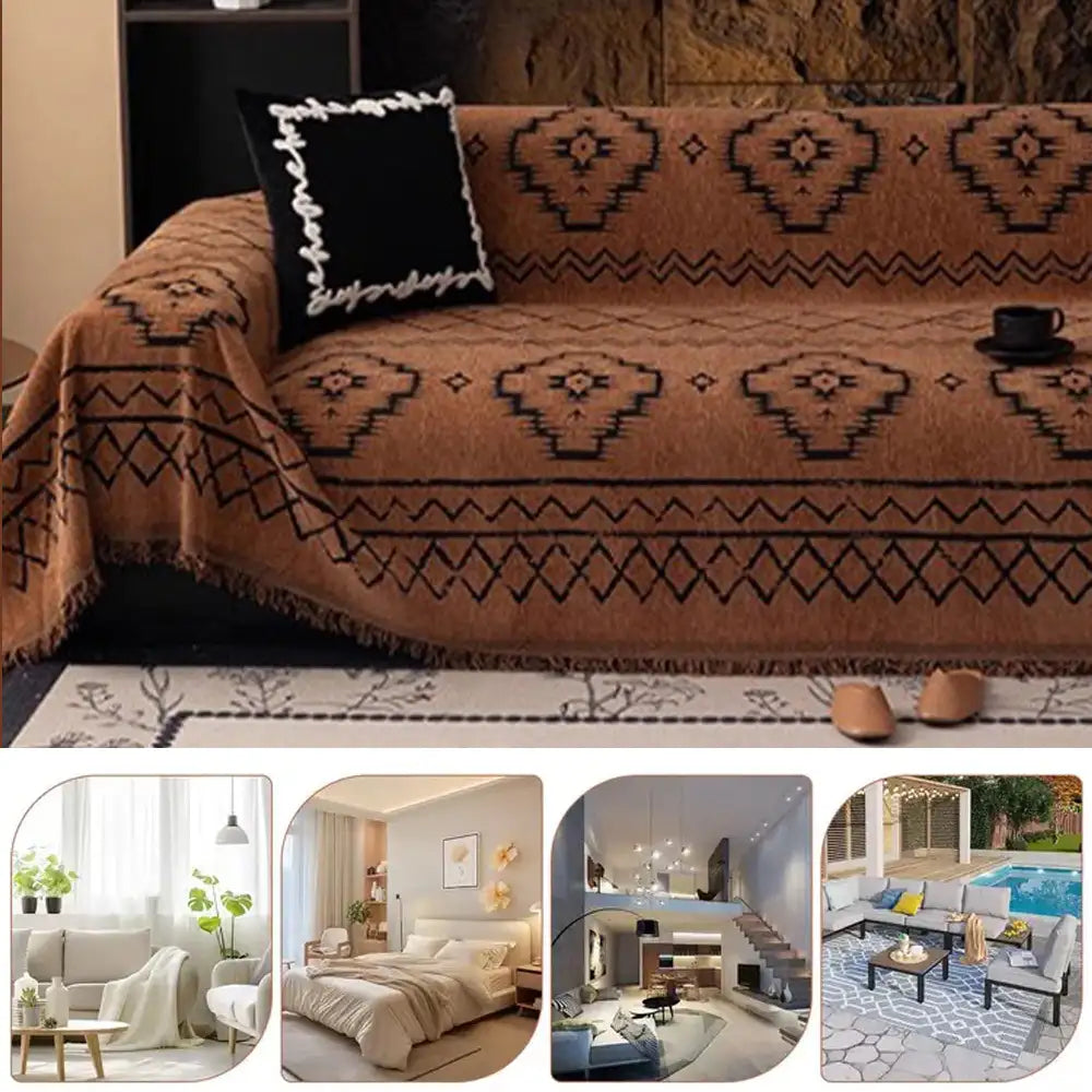 Chenille Retro Durable Scratch-resistant Sofa Protection Couch Cover