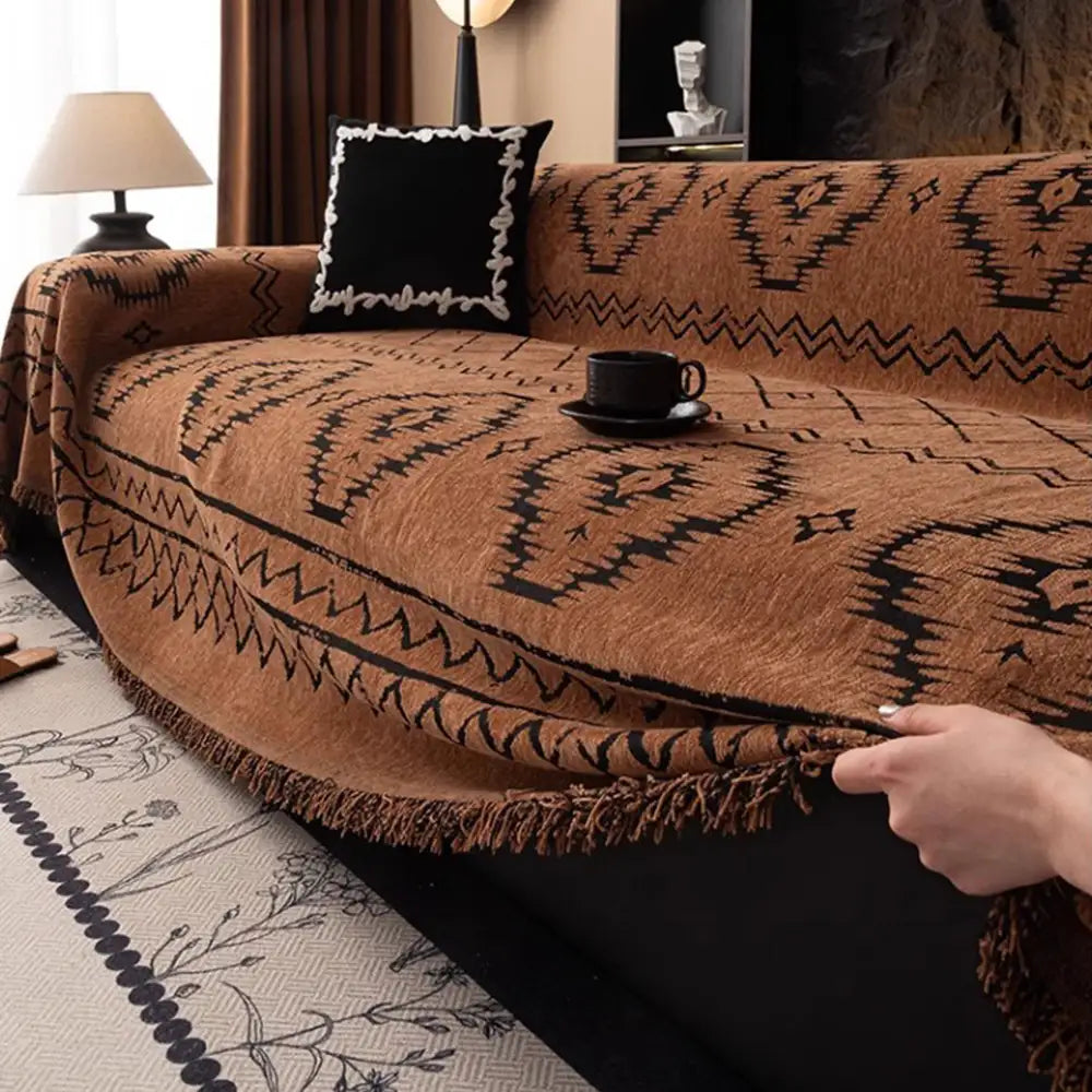 Chenille Retro Durable Scratch-resistant Sofa Protection Couch Cover