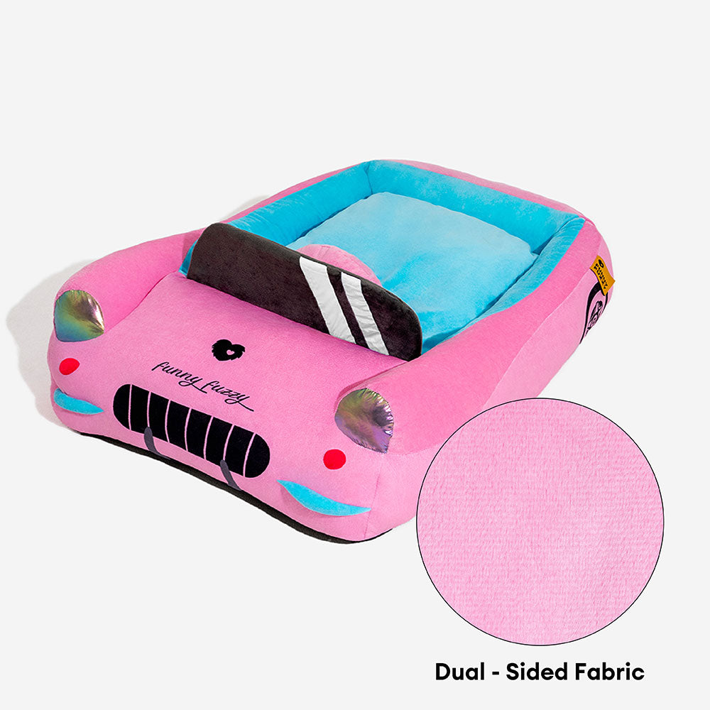 Classic Convertible Race Car Bolster Cat Bed - Fast&Fur