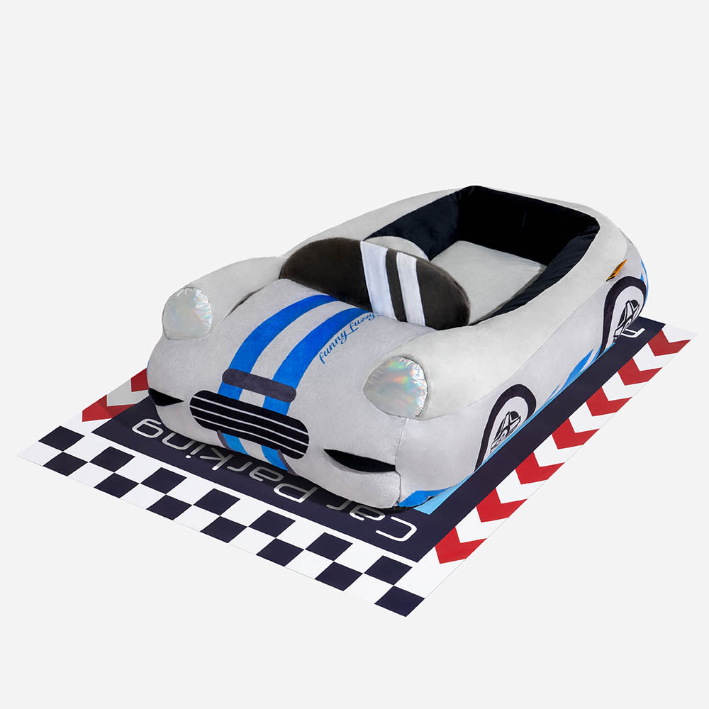 Classic Convertible Race Car Bolster Cat Bed - Fast&Fur