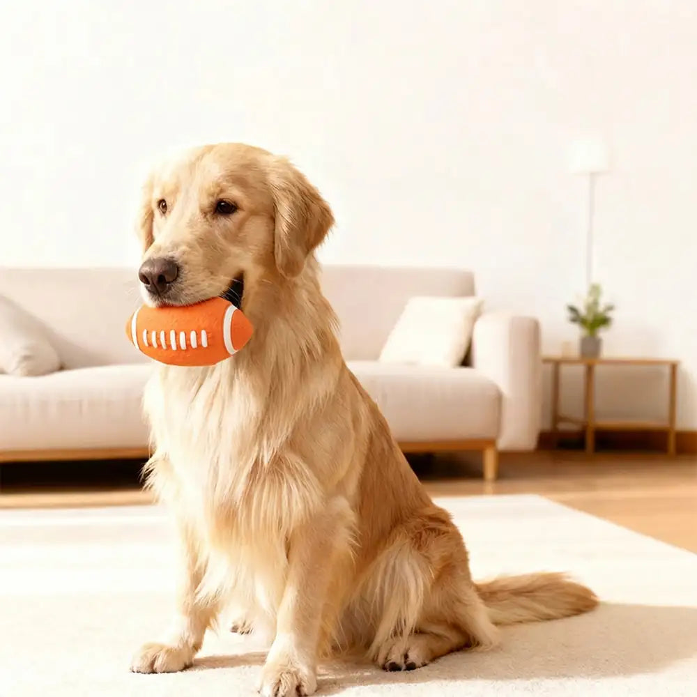 Durable Latex Teething With Squeaker Dog Chew Toy