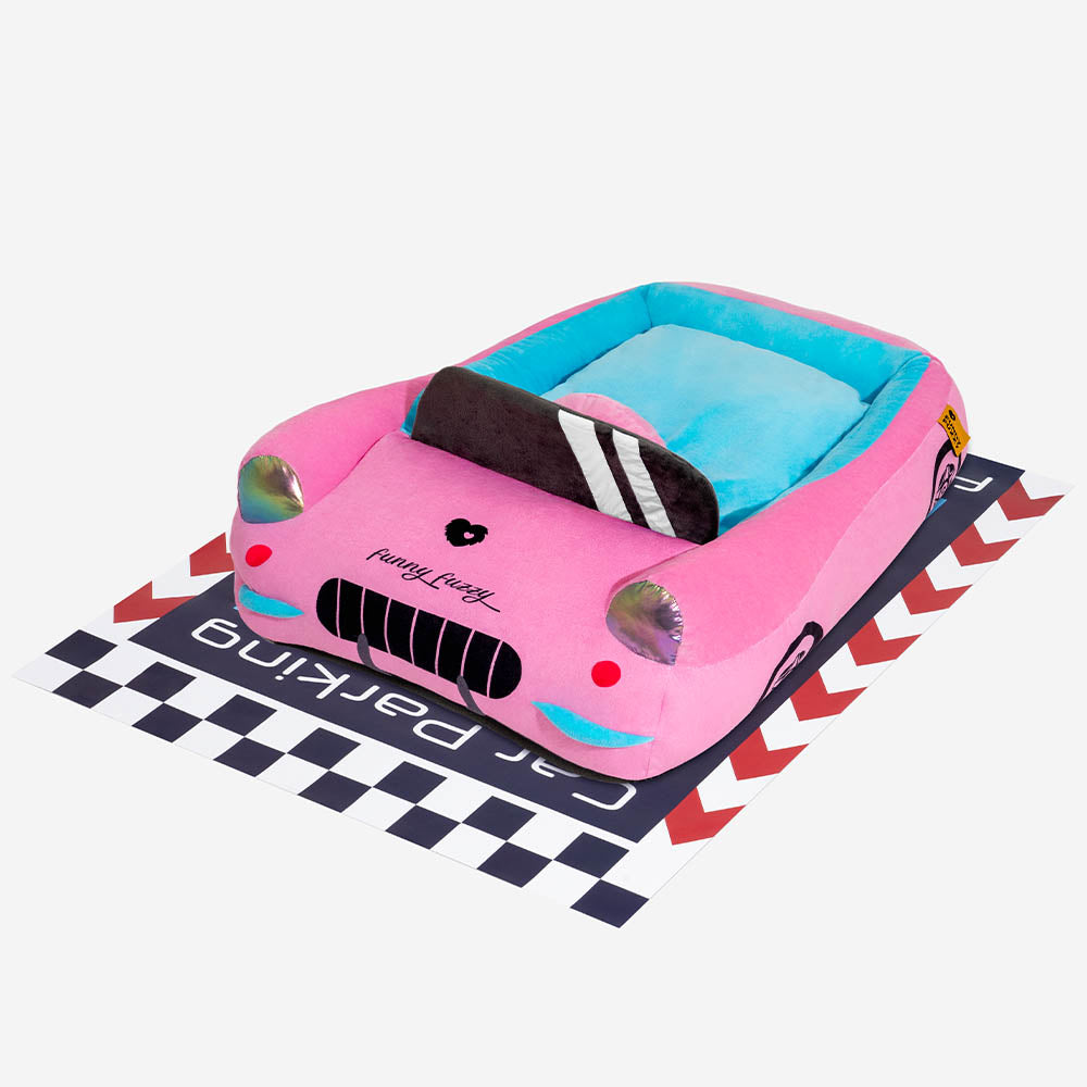 Classic Convertible Race Car Bolster Cat Bed - Fast&Fur