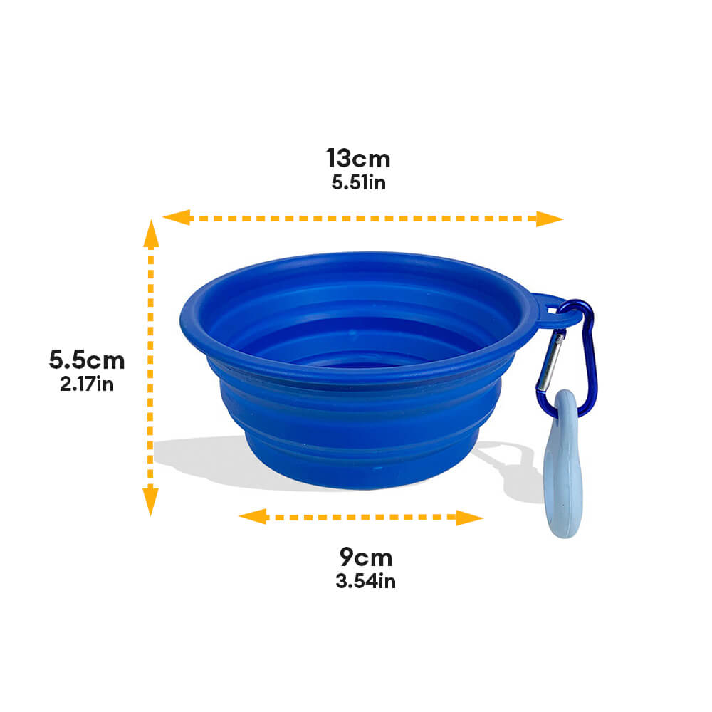 Portable Foldable Expandable Silicone Dog Food & Water Bowl-Limited Quantity
