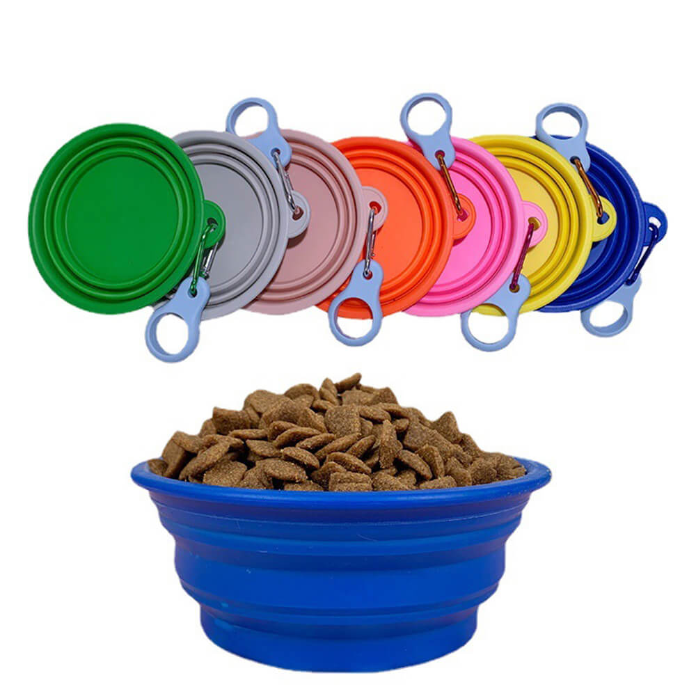 Portable Foldable Expandable Silicone Dog Food & Water Bowl-Limited Quantity
