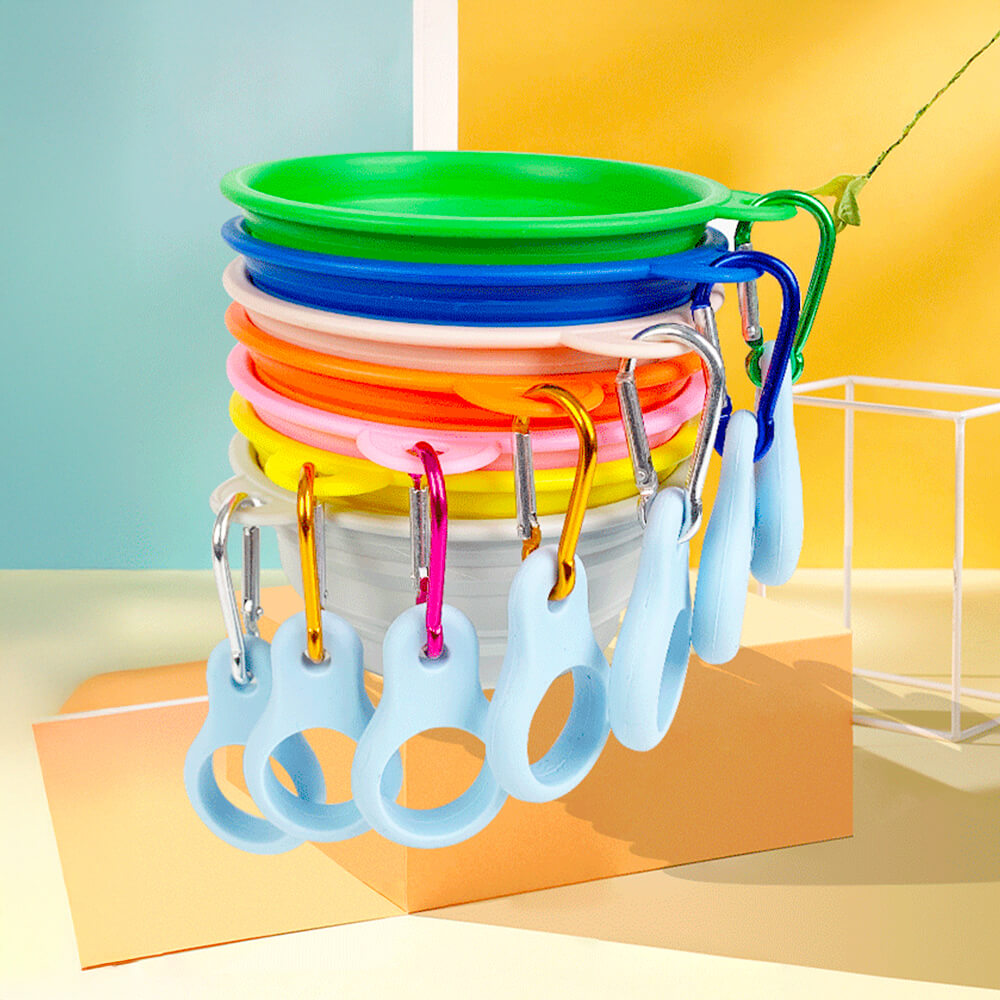 Portable Foldable Expandable Silicone Dog Food & Water Bowl-Limited Quantity