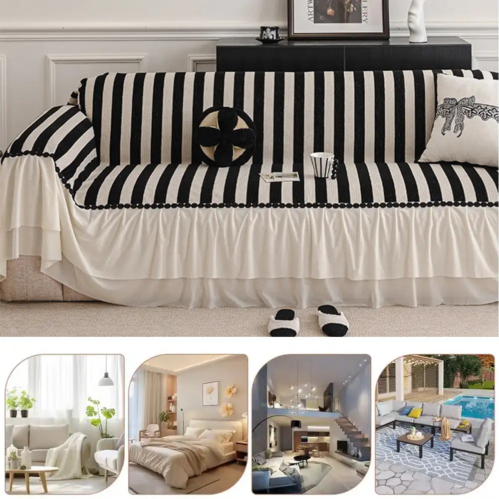 Chenille Scratch-resistant Pet-friendly Sofa Protector Non-slip Couch Cover