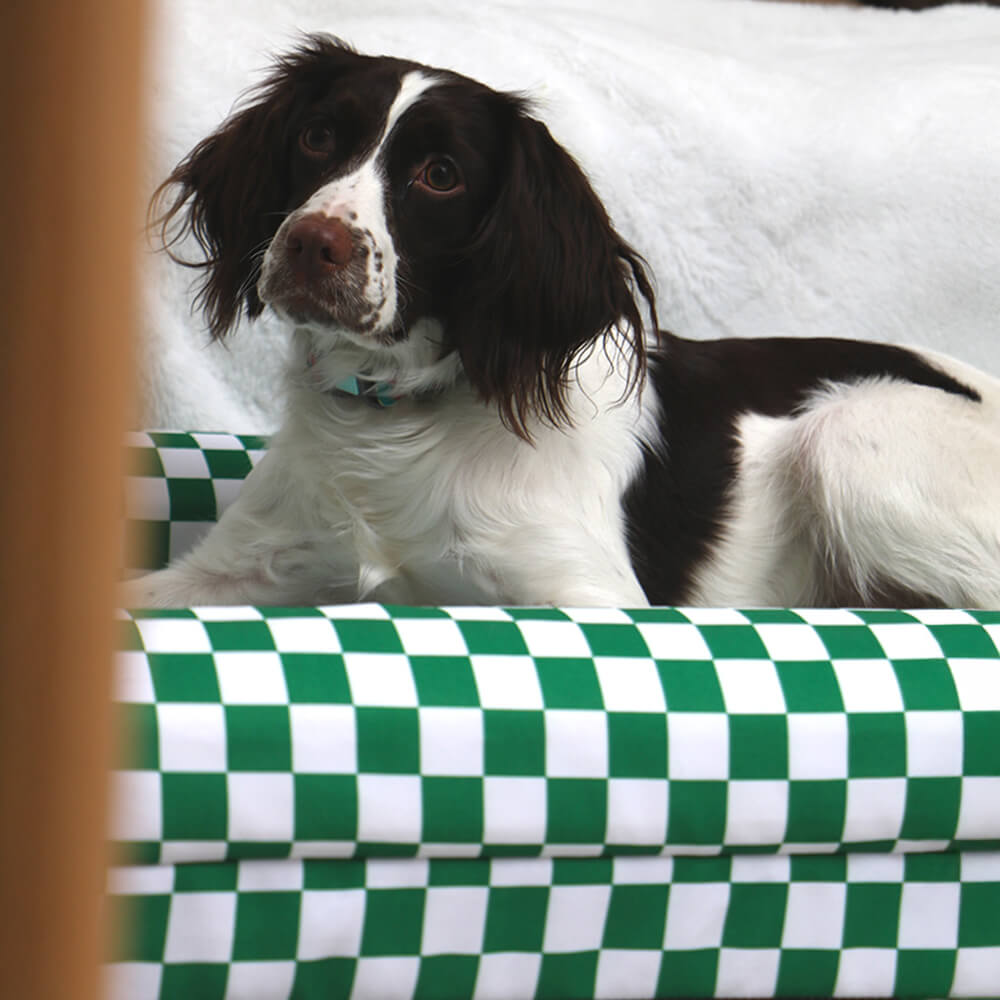Classic Checkerboard Waterproof Orthopedic Support Large Dog Bed