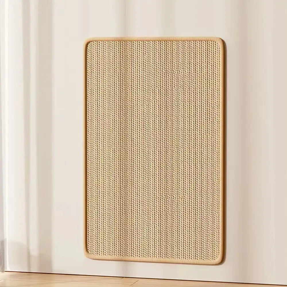 Faux Sisal Cat Scratcher Mat Sofa Protector with Velcro Tape