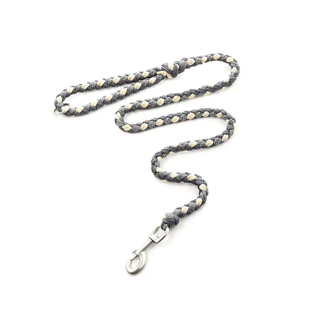 Heavy-Duty Hand-Woven Nylon Dog Leash for Medium and Large Dogs