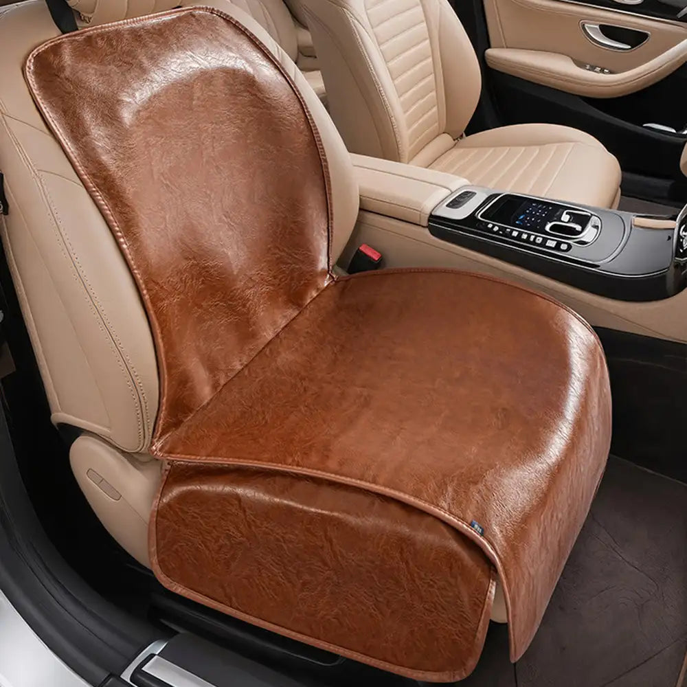 Pet Friendly Faux Leather Car Seat Mask - Waterproof And Stain Resistant