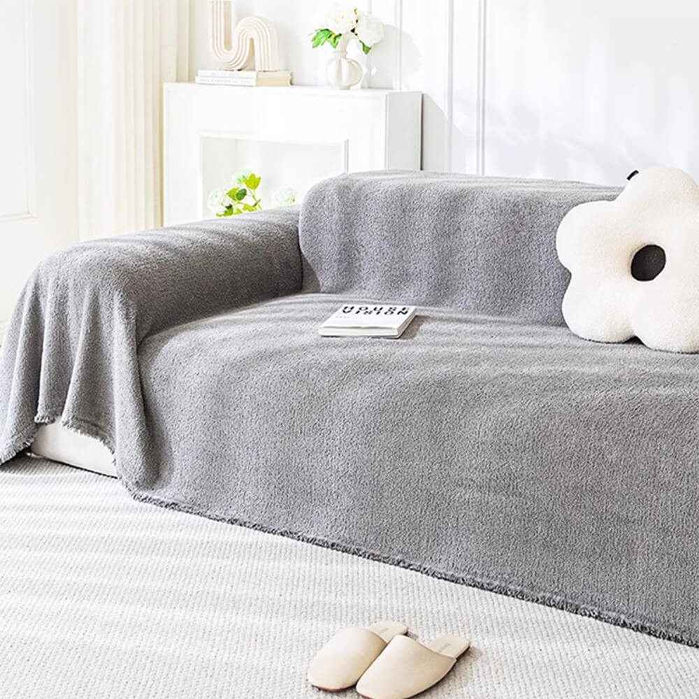 Soft Plush Water-resistant Multi-Purpose Furniture Protection Couch Cover - FunnyFuzzy