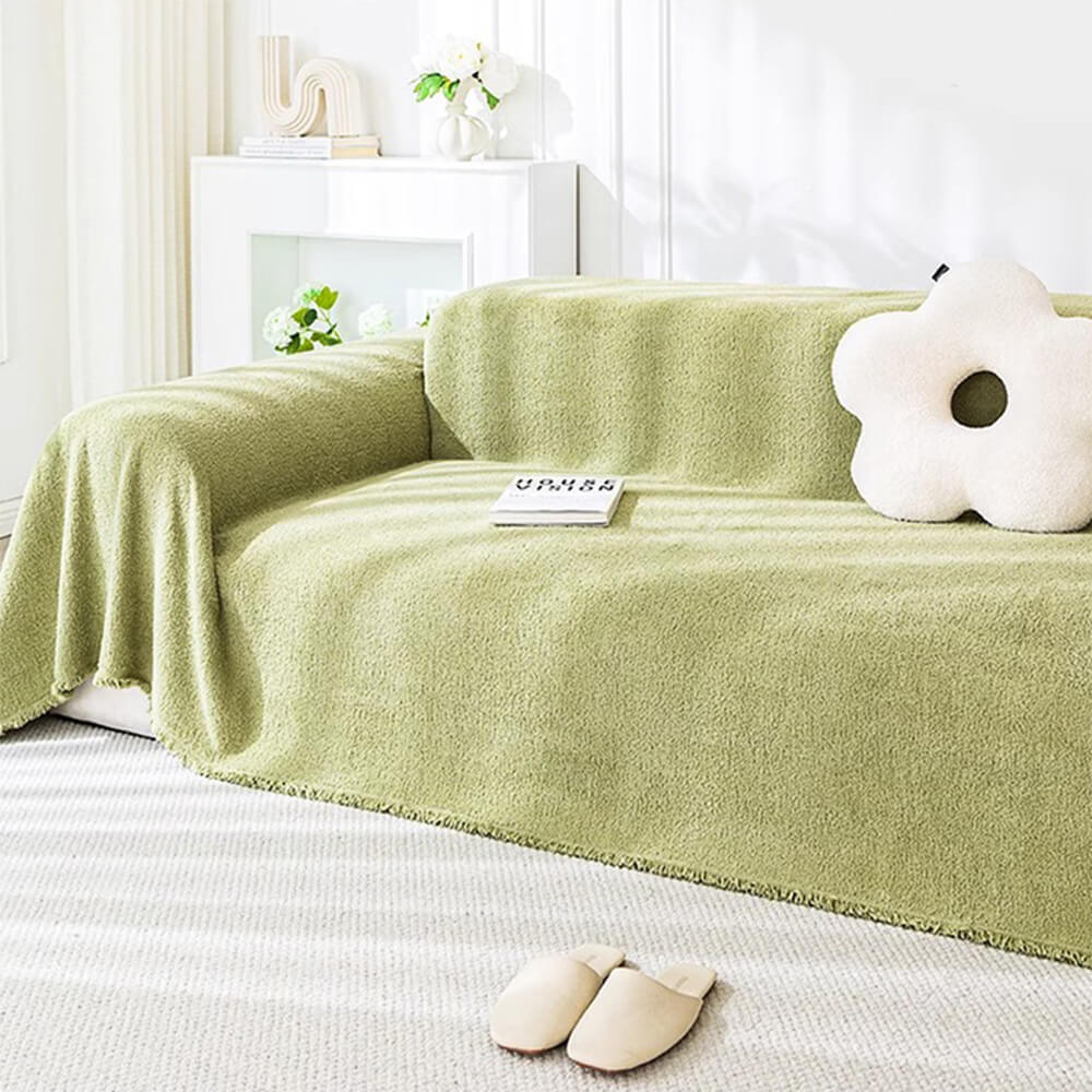 Soft Plush Water-resistant Multi-Purpose Furniture Protection Couch Cover - FunnyFuzzy