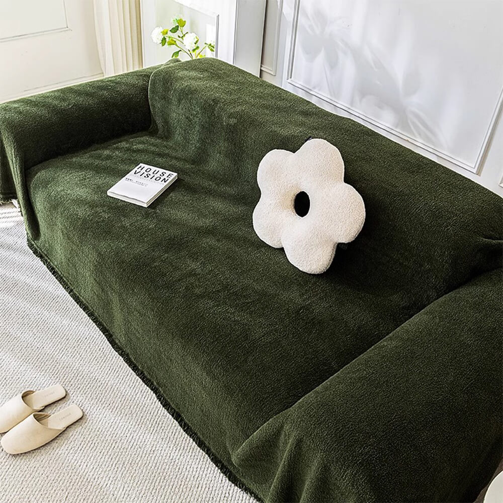 Soft Plush Water-resistant Multi-Purpose Furniture Protection Couch Cover - FunnyFuzzy