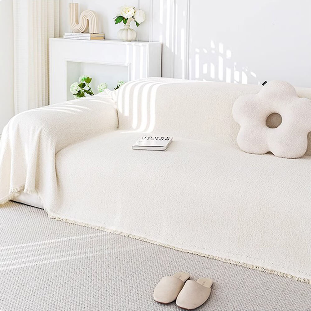 Soft Plush Water-resistant Multi-Purpose Furniture Protection Couch Cover - FunnyFuzzy