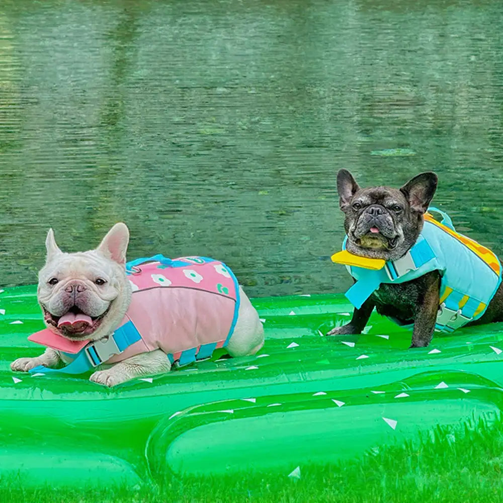 Stylish Color-Blocked Dog Life Jacket