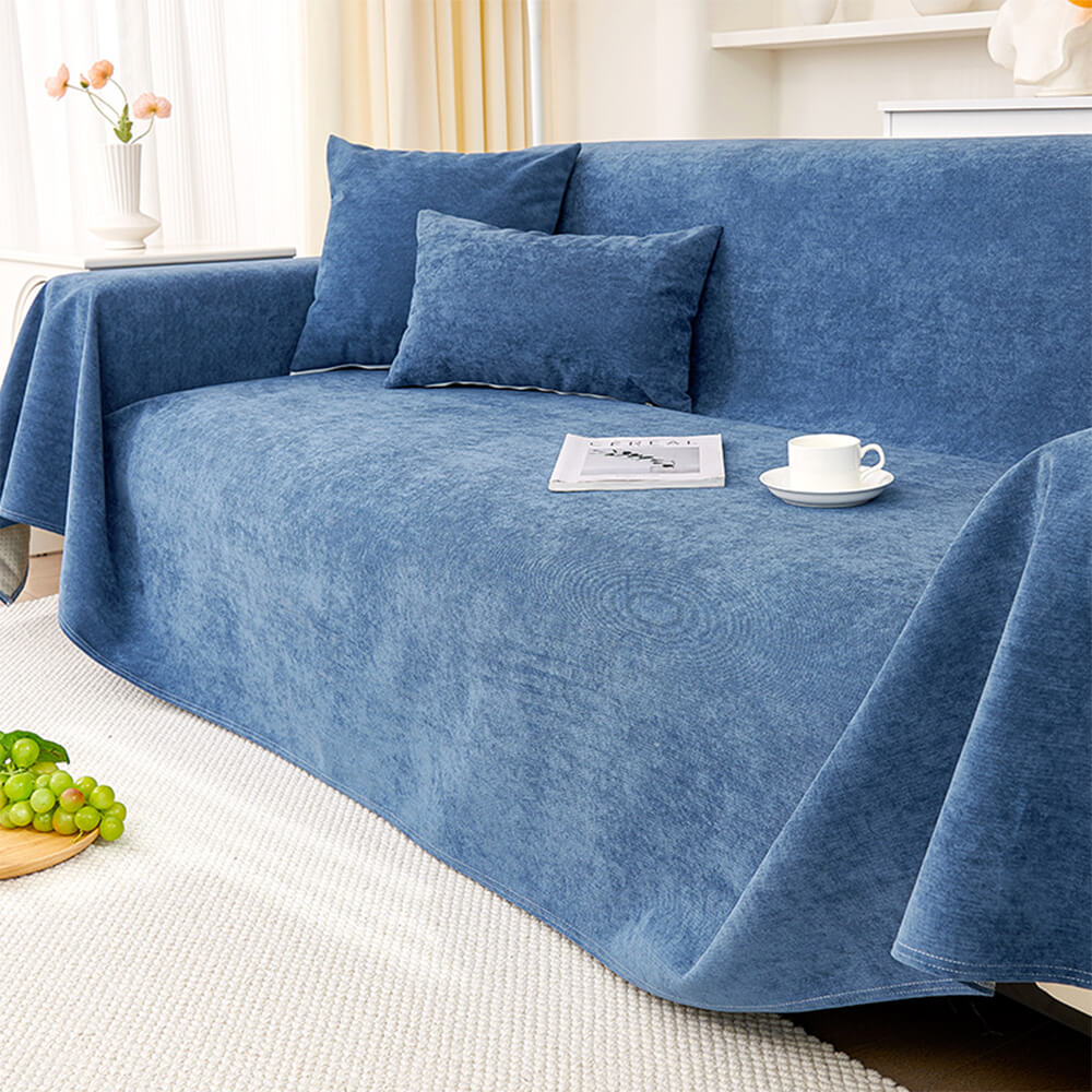 Soft and Waterproof Scratch-Resistant Non-Linting Throw Sectional Couch Cover