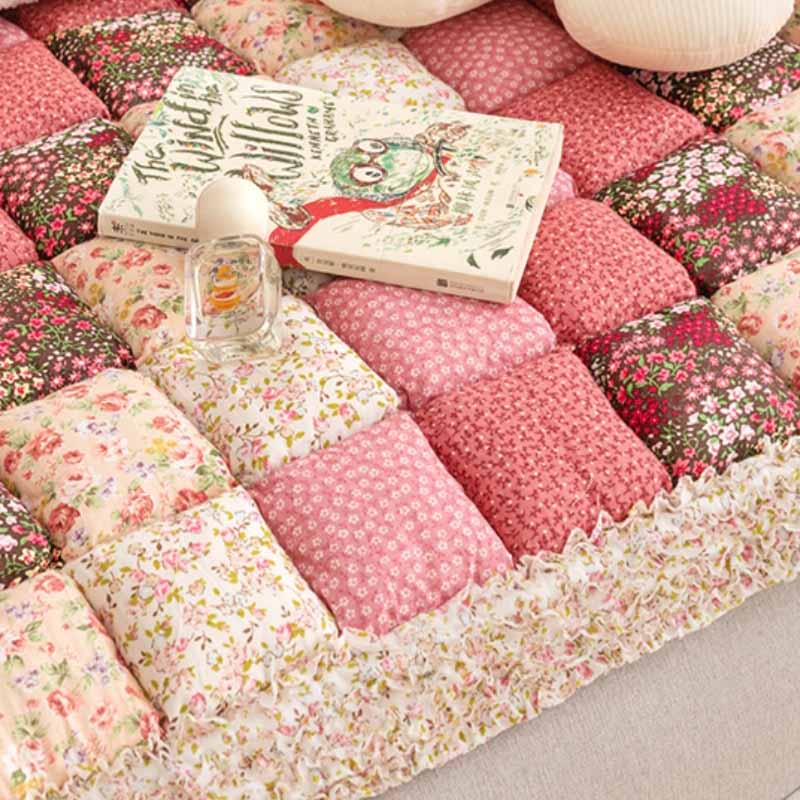 Cosy Plaid Patchwork Pet Mat Furniture Protector Couch Cover