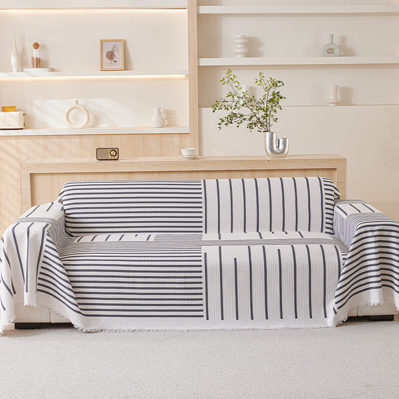 Geometric Pattern Multicolour Couch Cover - Modern Design for a Stylish Home