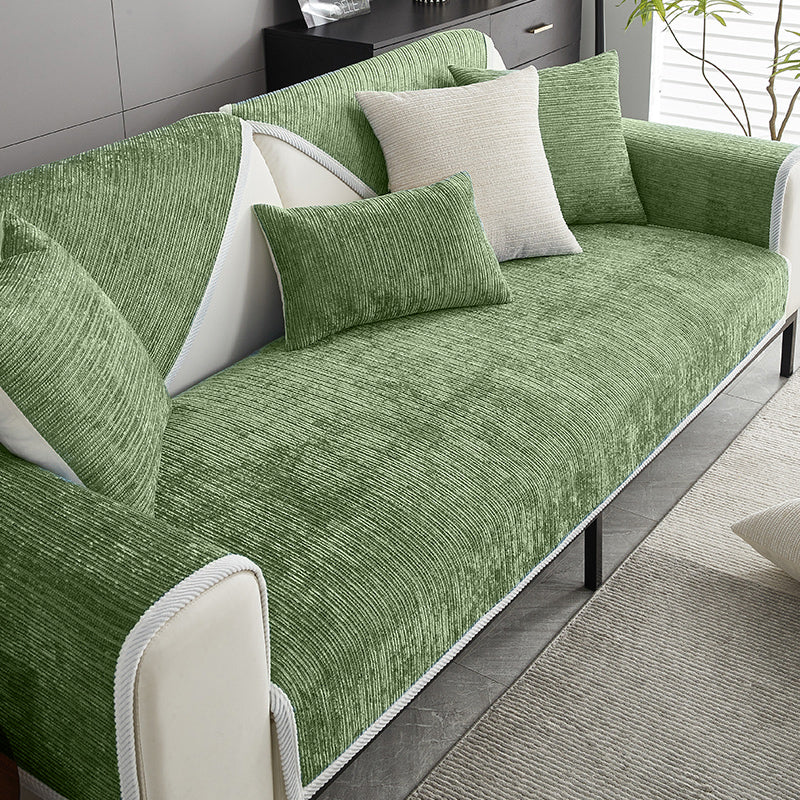Waterproof Antimicrobial Simple Chenille Fabric Anti-scratch Recliner Slipcover